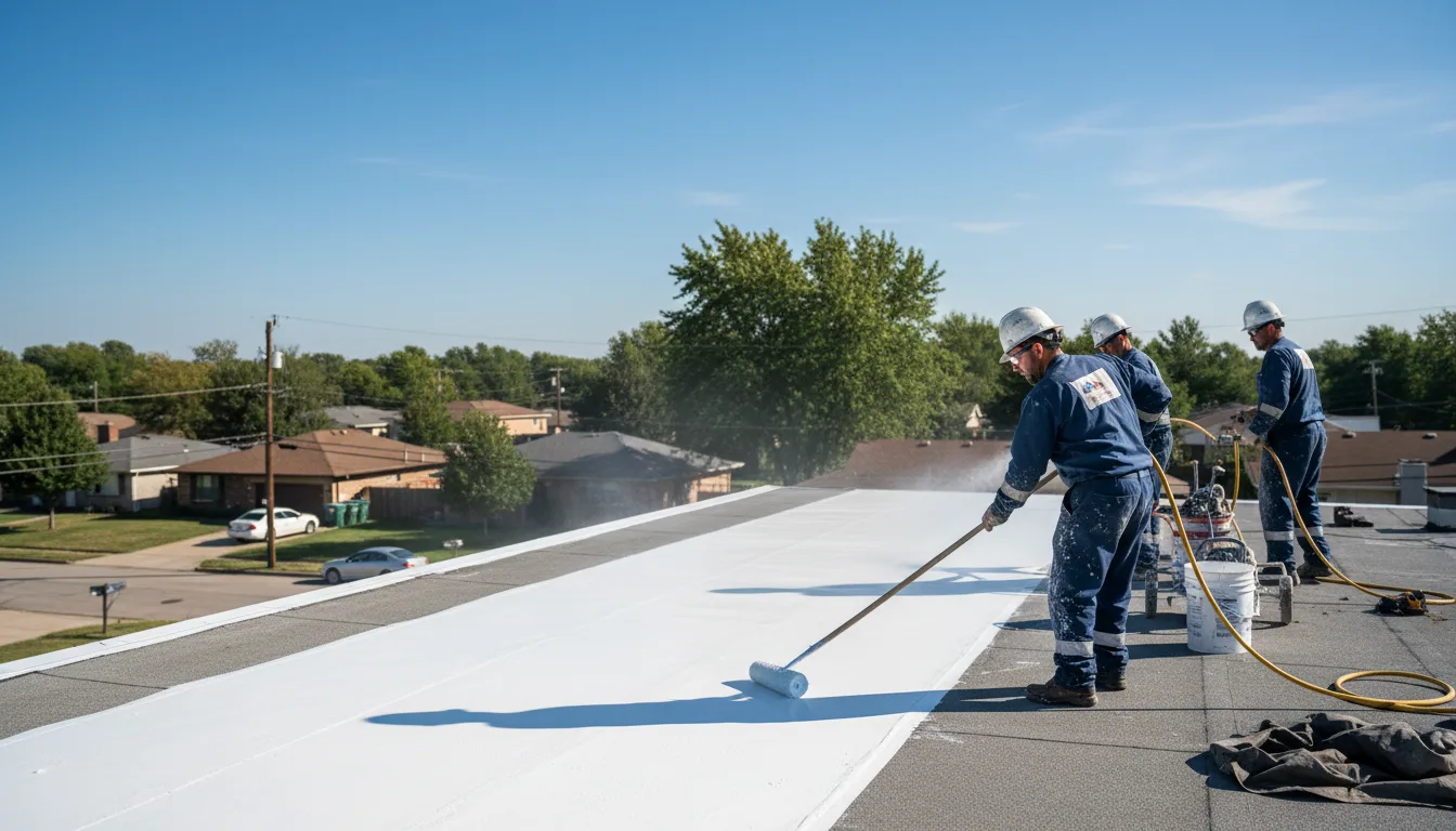 Commercial roof coating in Malone, TX near me